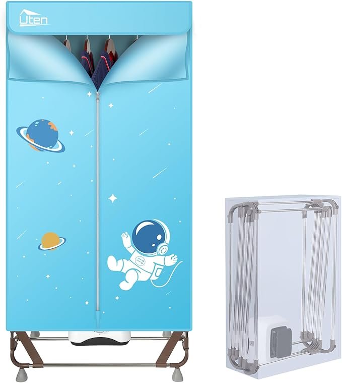 Uten séchoir pliable pour armoire avec sac de rangement